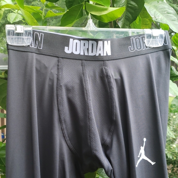 Nike Jordan 23 Alpha Dry  L Black Training Tights New - Picture 6 of 13